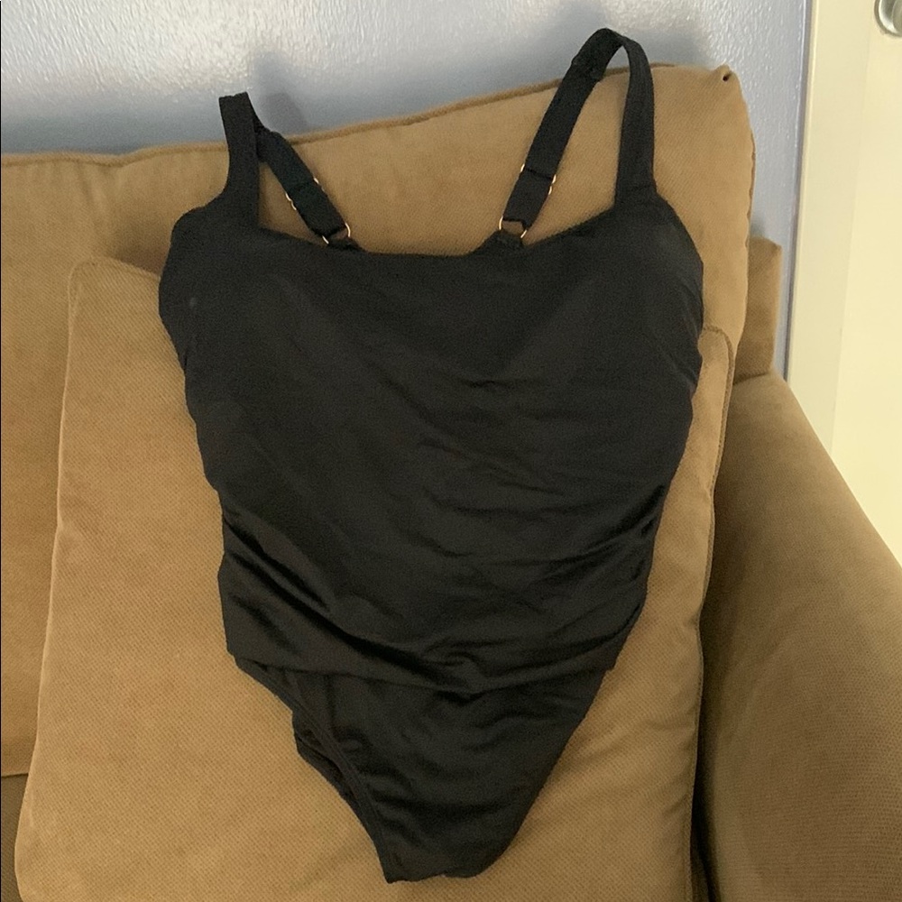 Anne Cole Black One Piece Swimsuit